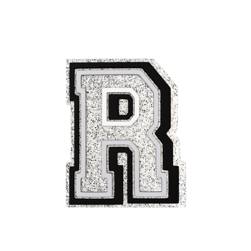 Silver Letter R