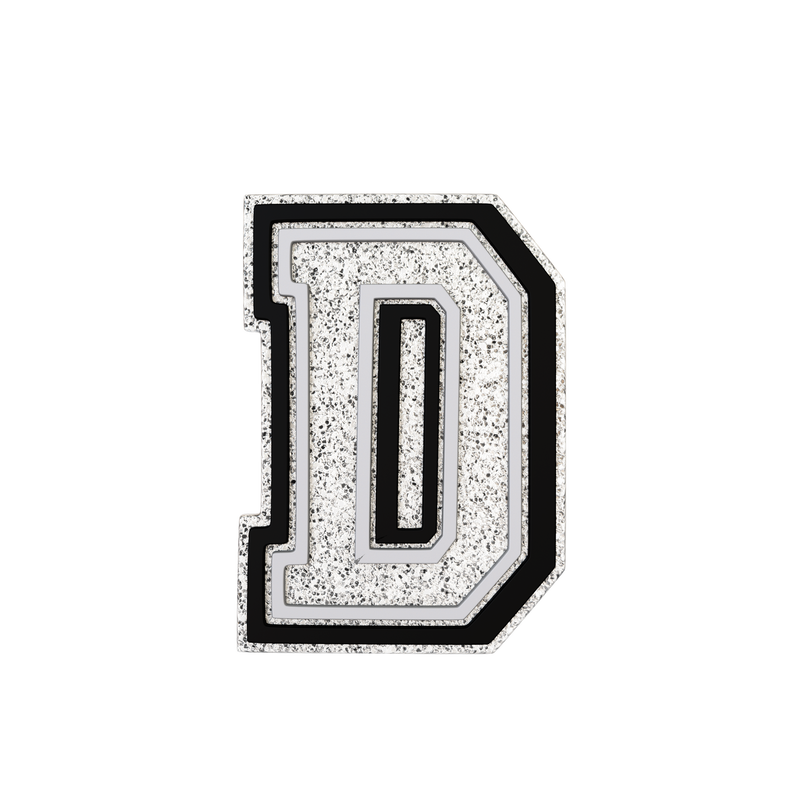 Silver Letter D