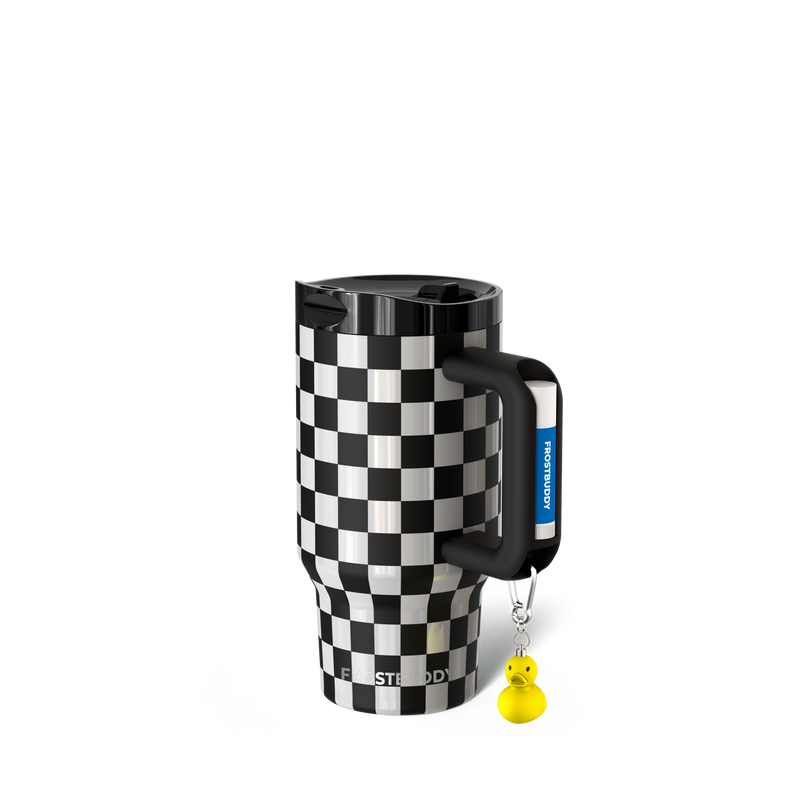 Thicc 16oz Black \u0026 White Checkered