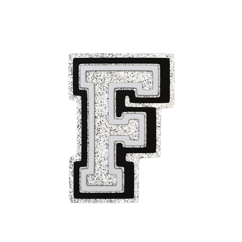 Silver Letter F