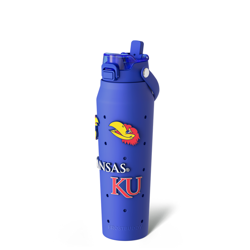 Bottle 32oz Kansas Jayhawks Skin + Bundle
