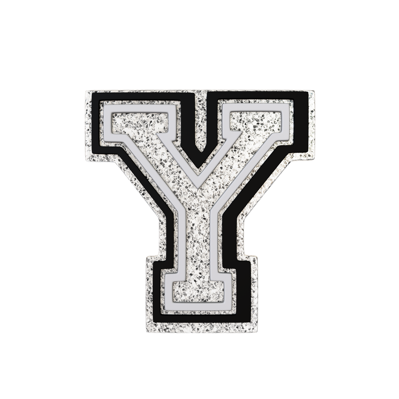 Silver Letter Y